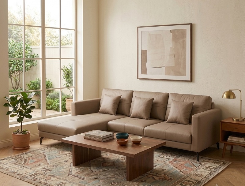 Sofa tông trung tính hiện đại