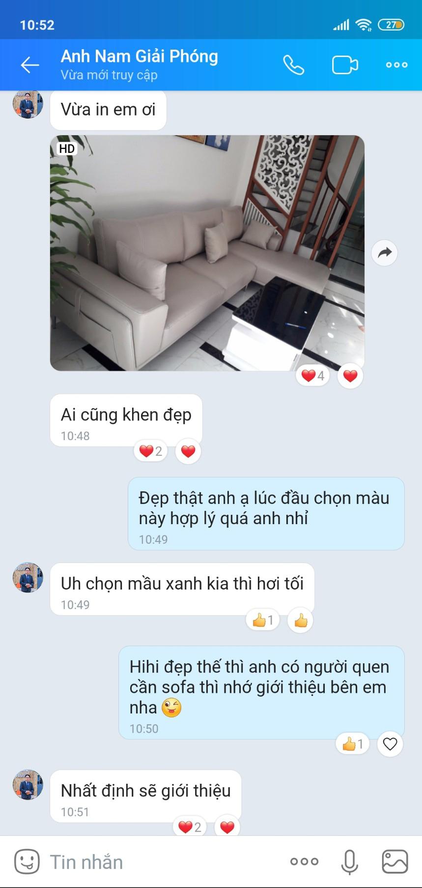 Phản hồi khách hàng qua Zalo